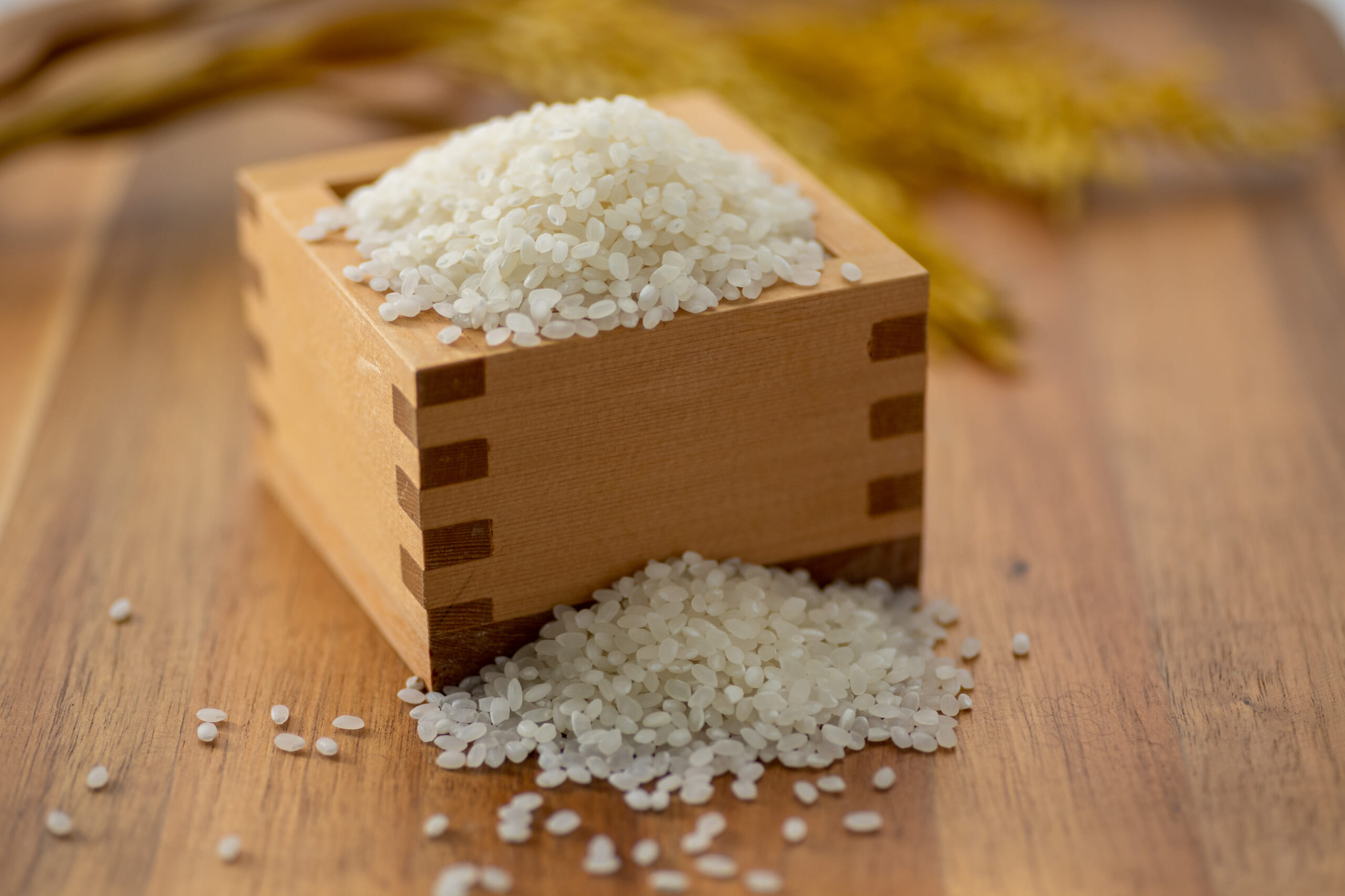 3種類の米をブレンドしたシャリ