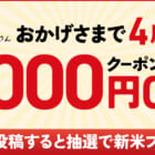 【キャンペーン】ふくいさん4周年！レビュー投稿で新米プレゼント！＆記念クーポン配布中！